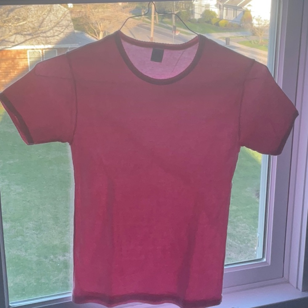 Pink Crew Neck T-Shirt
